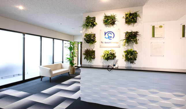 オフィスデザイン事例 株式会社スマートエナジー様 エントランス